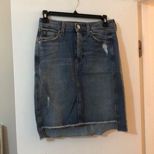 Level 99 denim pencil skirt